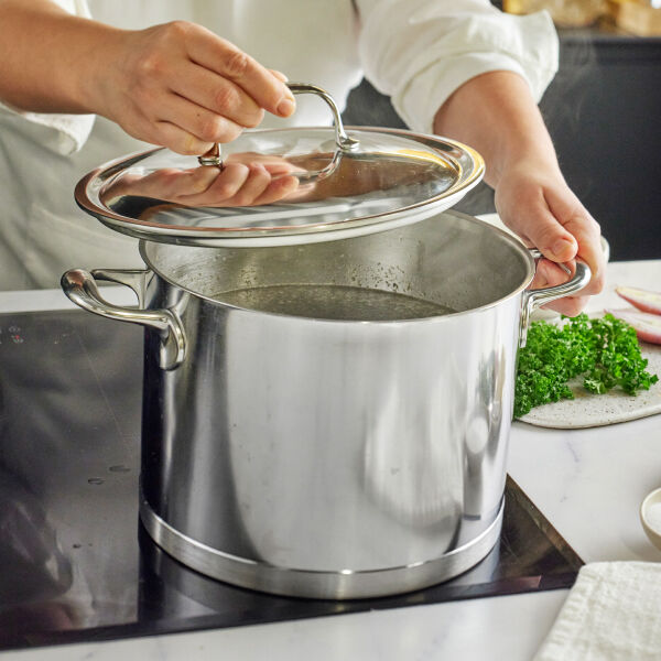 Buy Demeyere Atlantis 8.5 qt Stock Pot With Lid, 18/10 Stainless
